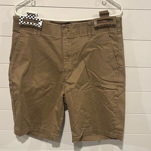 Lee Men's Brown Flat Front Shorts